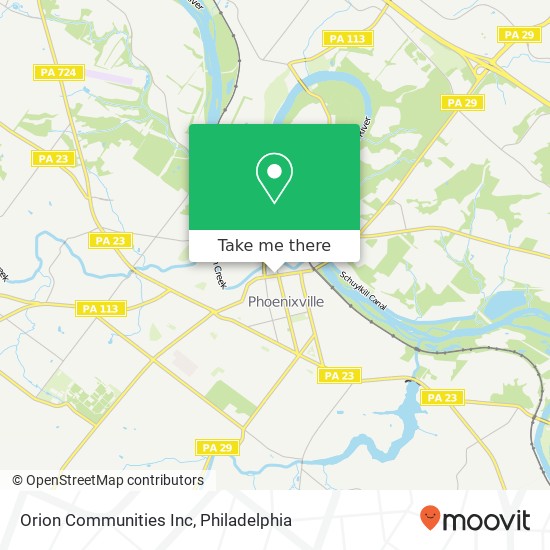 Orion Communities Inc map
