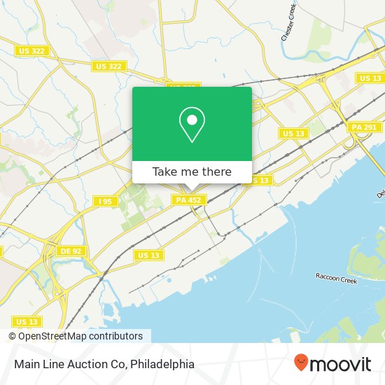 Main Line Auction Co map