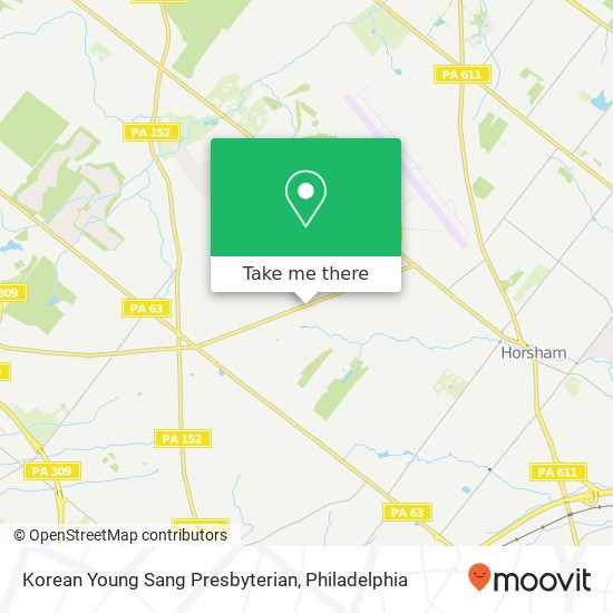 Mapa de Korean Young Sang Presbyterian