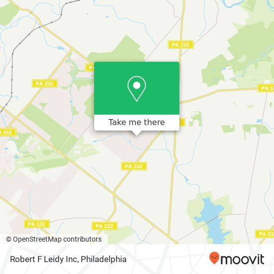 Robert F Leidy Inc map