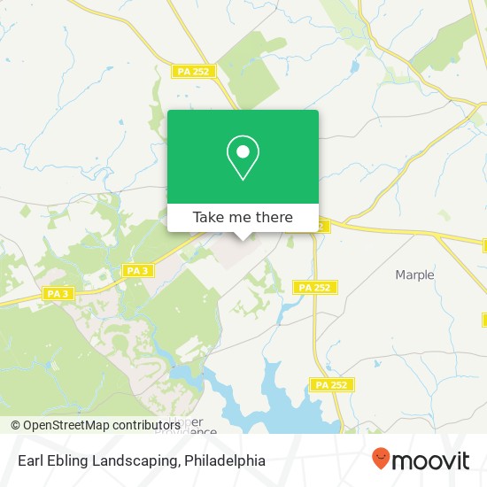 Earl Ebling Landscaping map