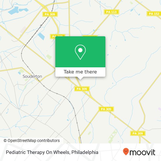 Pediatric Therapy On Wheels map