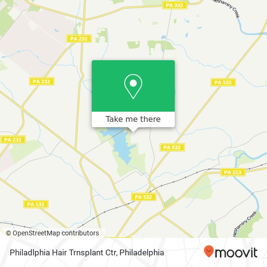 Philadlphia Hair Trnsplant Ctr map
