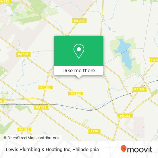 Mapa de Lewis Plumbing & Heating Inc