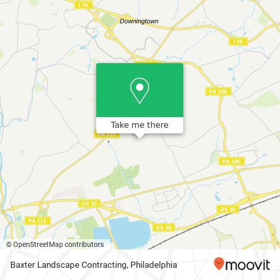 Baxter Landscape Contracting map