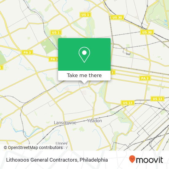 Lithoxoos General Contractors map