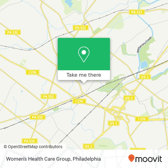 Women's Health Care Group map