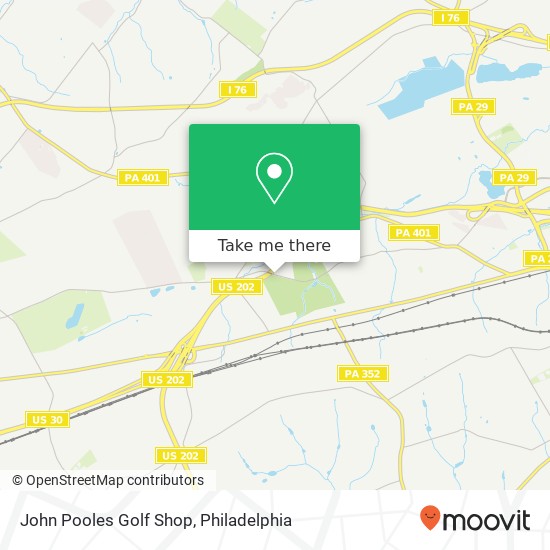 John Pooles Golf Shop map