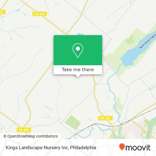 Kings Landscape Nursery Inc map