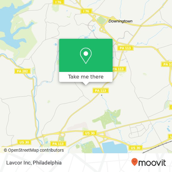 Lavcor Inc map