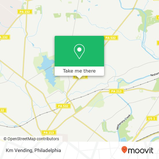 Km Vending map