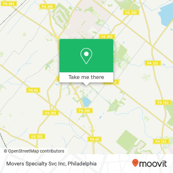 Mapa de Movers Specialty Svc Inc