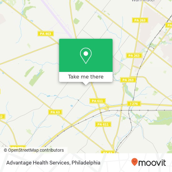 Mapa de Advantage Health Services