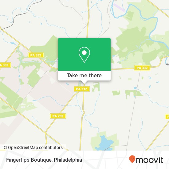 Fingertips Boutique map