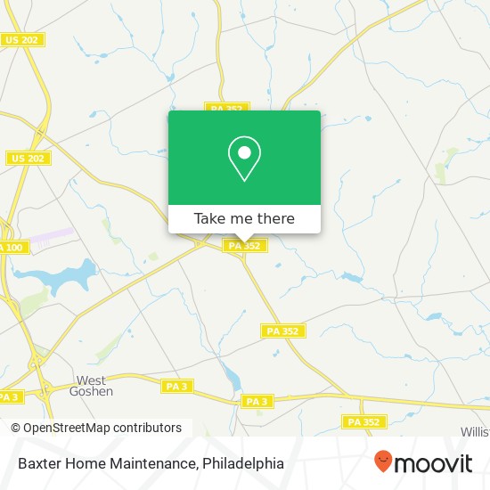 Baxter Home Maintenance map