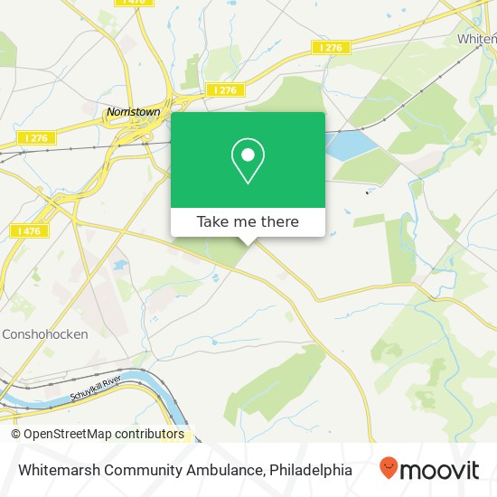 Mapa de Whitemarsh Community Ambulance