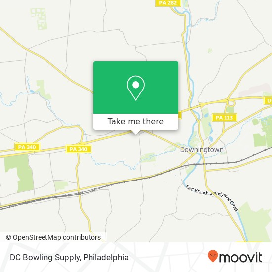 Mapa de DC Bowling Supply