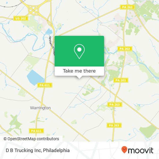 D B Trucking Inc map