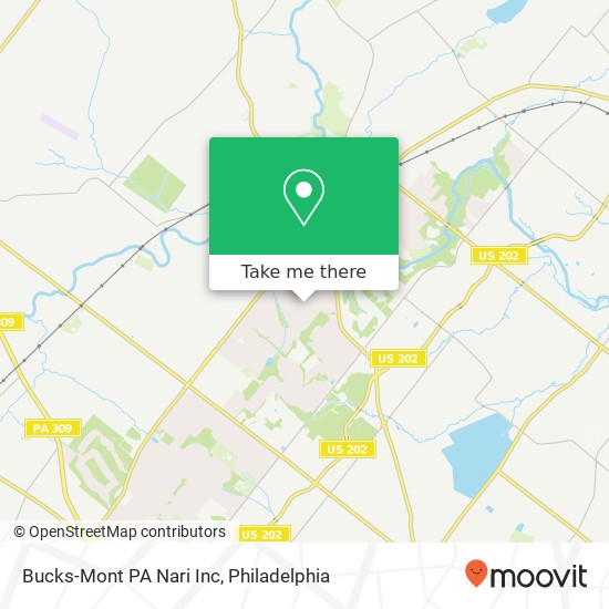 Bucks-Mont PA Nari Inc map