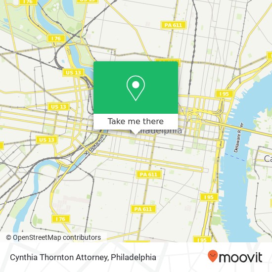 Mapa de Cynthia Thornton Attorney