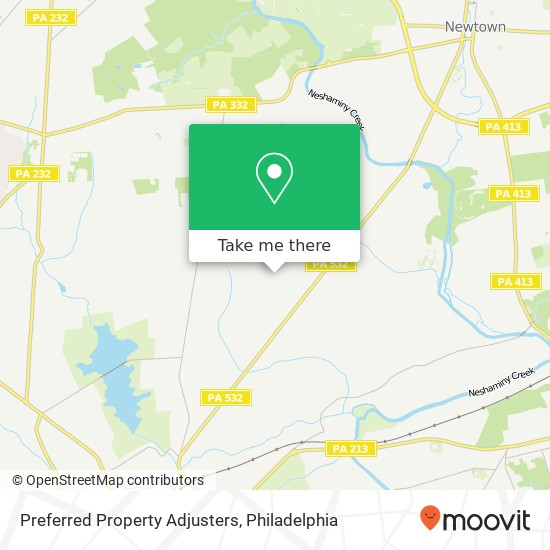 Preferred Property Adjusters map