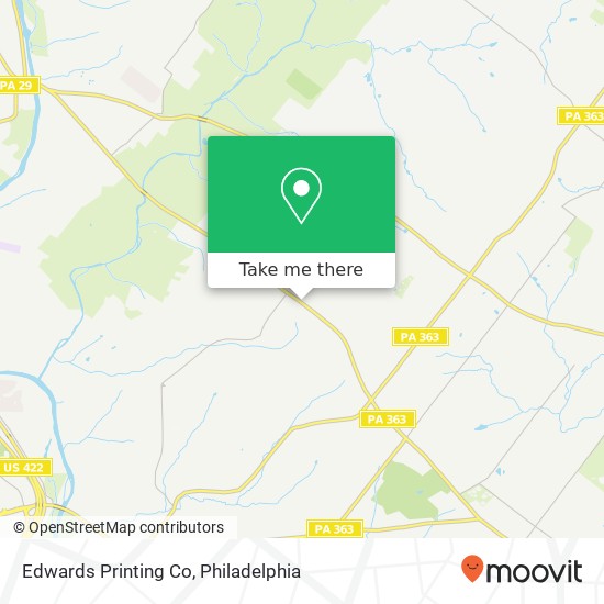 Edwards Printing Co map