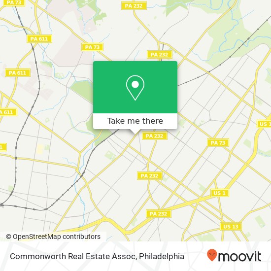 Commonworth Real Estate Assoc map