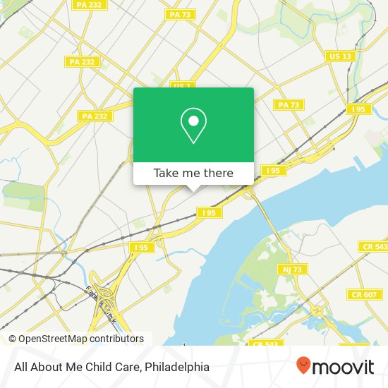 Mapa de All About Me Child Care