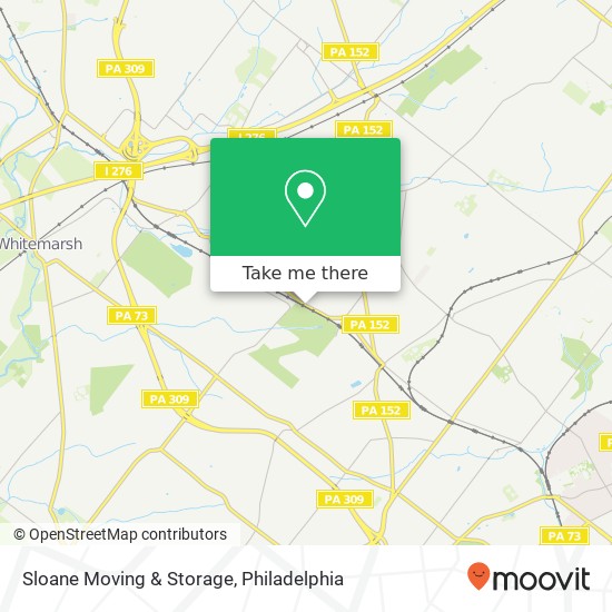 Mapa de Sloane Moving & Storage