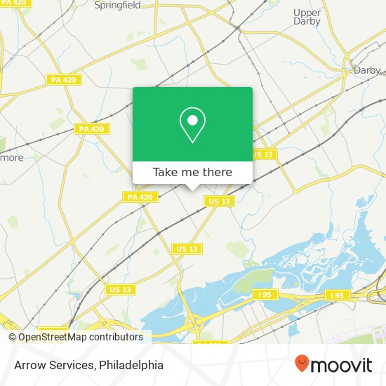 Arrow Services map