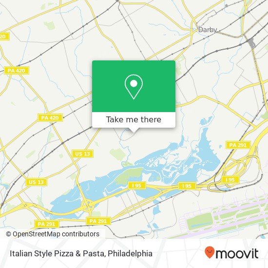 Mapa de Italian Style Pizza & Pasta