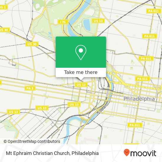 Mapa de Mt Ephraim Christian Church