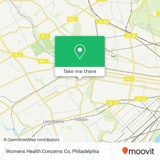 Womens Health Concerns Co map