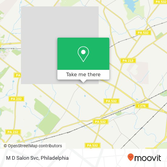 M D Salon Svc map