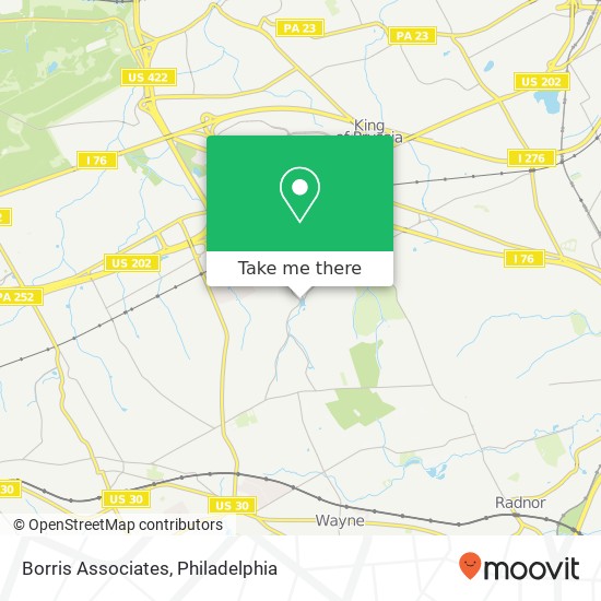Borris Associates map
