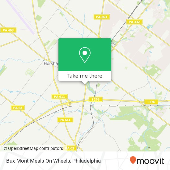 Bux-Mont Meals On Wheels map