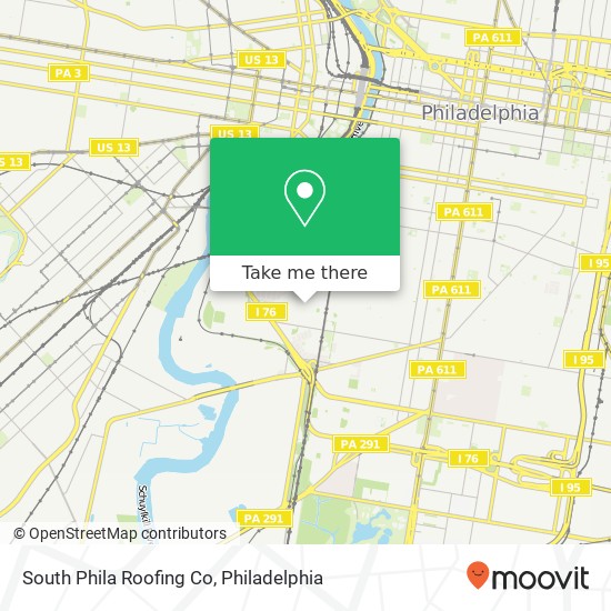 South Phila Roofing Co map