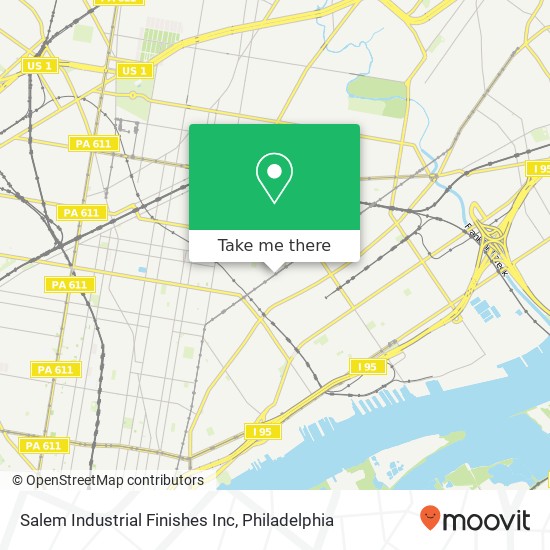 Mapa de Salem Industrial Finishes Inc