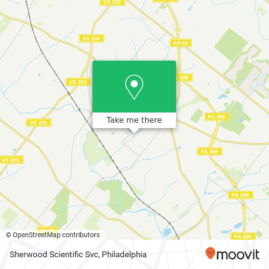 Mapa de Sherwood Scientific Svc