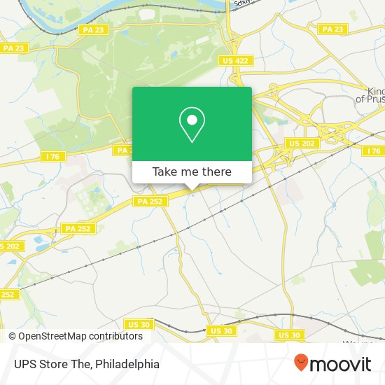 Mapa de UPS Store The