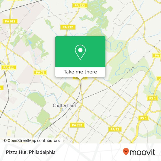 Pizza Hut map