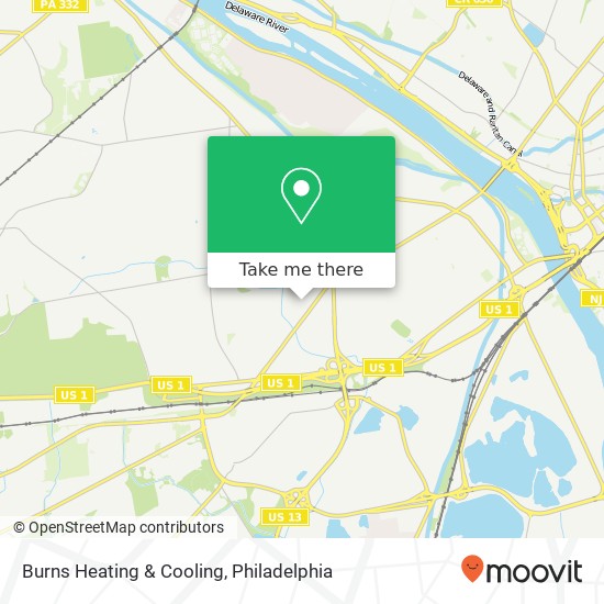 Burns Heating & Cooling map