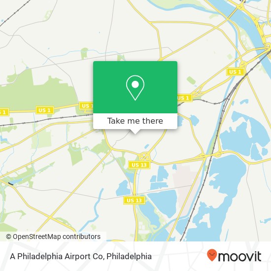 A Philadelphia Airport Co map