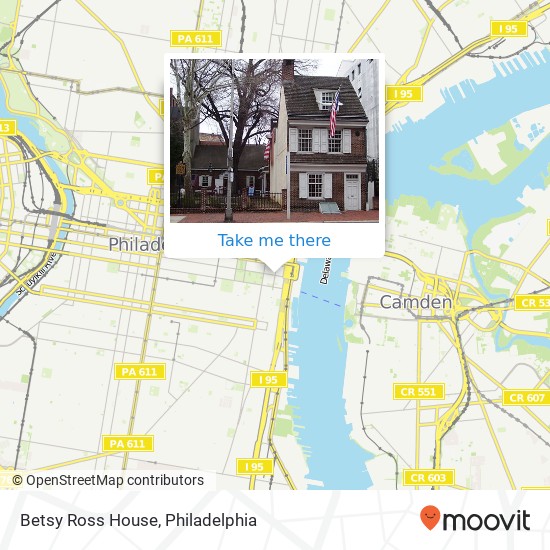 Mapa de Betsy Ross House