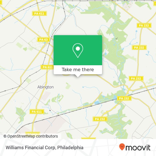 Williams Financial Corp map