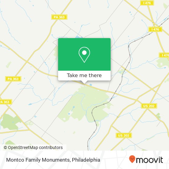 Mapa de Montco Family Monuments