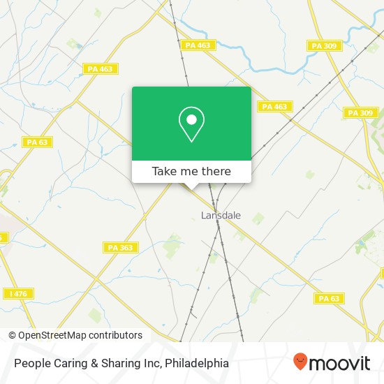 People Caring & Sharing Inc map
