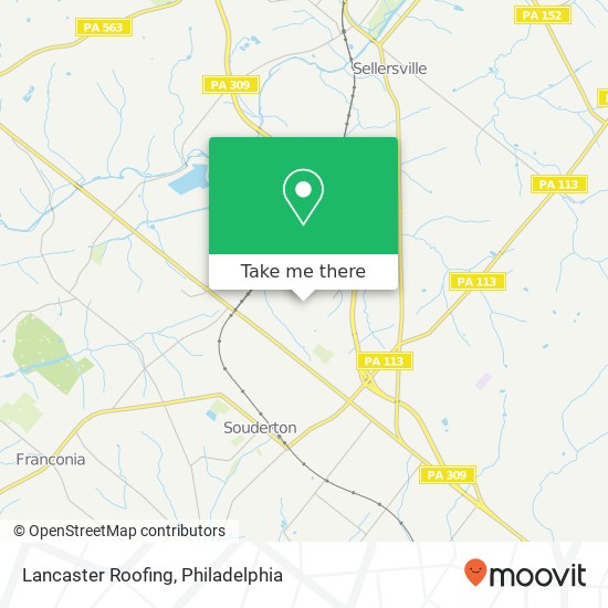 Lancaster Roofing map