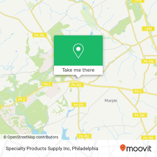 Specialty Products Supply Inc map