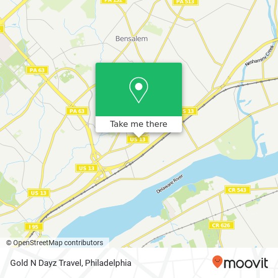 Gold N Dayz Travel map